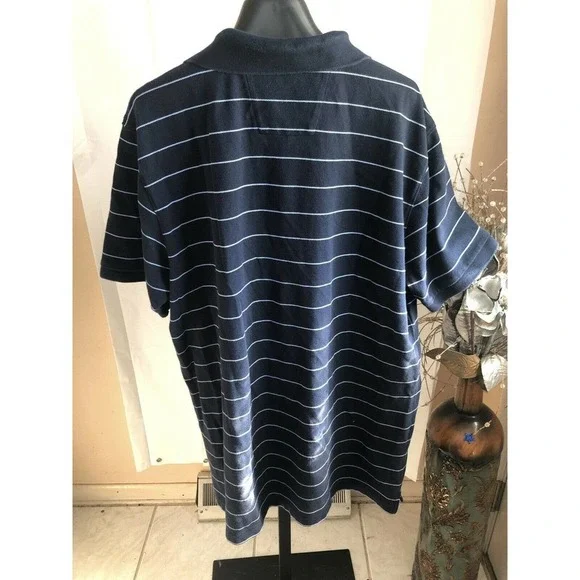 Nautica Men's Striped T Shirt Sleeve Collar Polo Shir - Picture 11 of 12